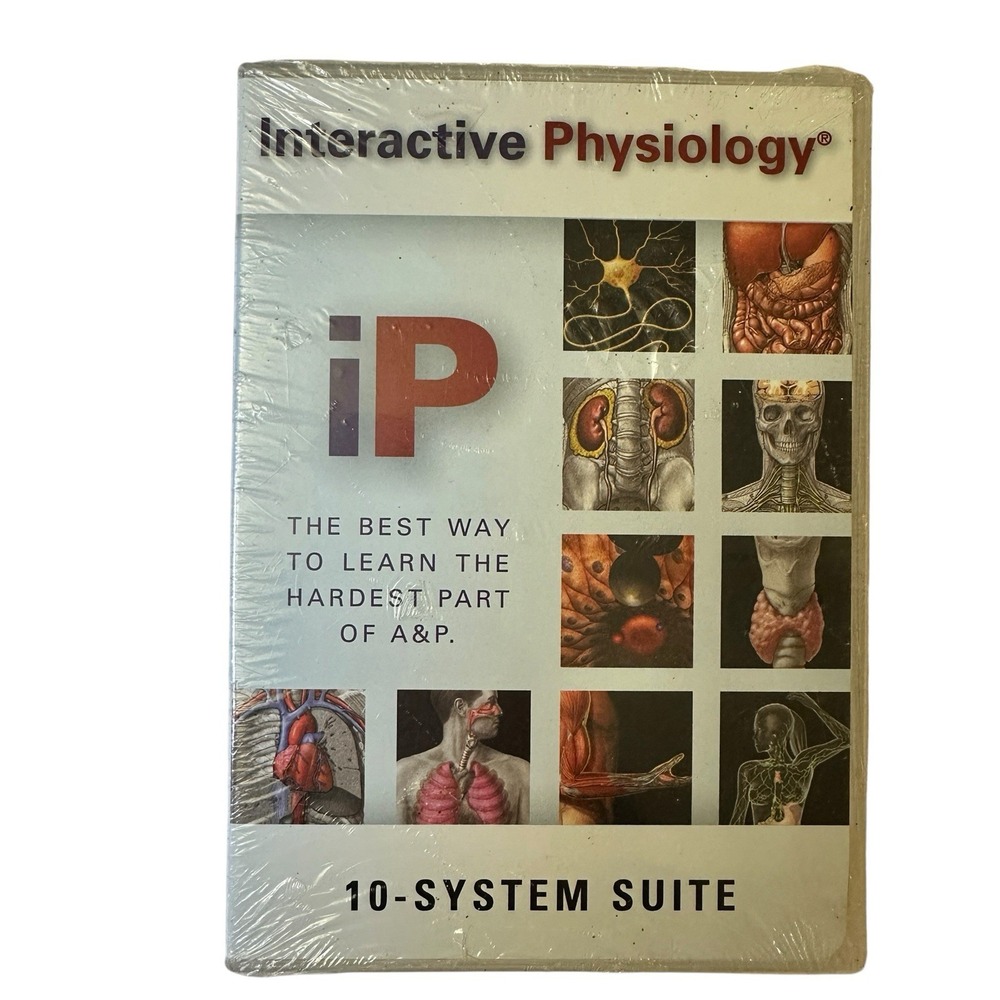 Interactive Physiology iP 10-System Suite CD-ROM Anatomy Physiology DVD NEW